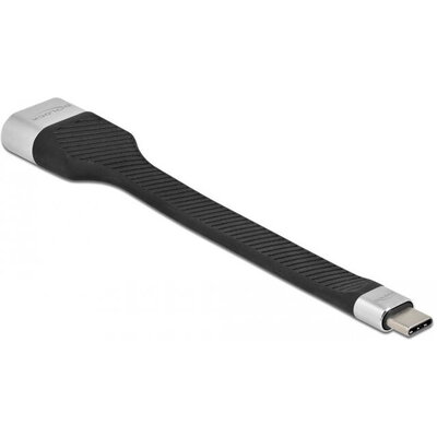 Кабел Delock FPC Flat Ribbon, USB-C мъжко - HDMI женско, 4K 60 Hz, 14 cm