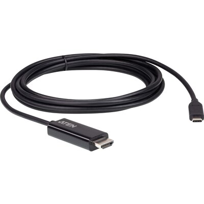 Конвертор ATEN UC3238, USB-C мъжко - HDMI женско, 4K, 2.7м, Черен