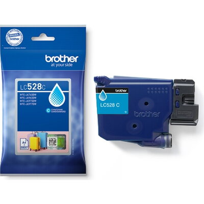 Консуматив Brother LC528C Cyan Ink Cartridge for MFCJ5010DW/MFCJ5110DW - 5000 page yield