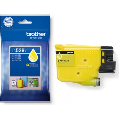 Консуматив Brother LC528Y Yellow Ink Cartridge for MFCJ5010DW/MFCJ5110DW - 5000 page yield
