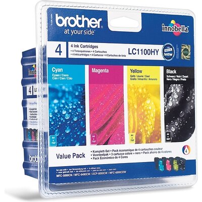 Консуматив Brother LC-1100HY BK/C/M/Y VALUE BP Ink Cartridge High Yield Set