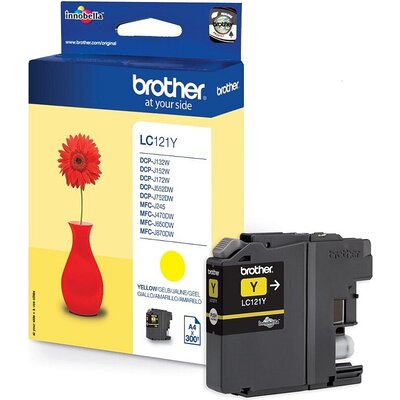 Консуматив Brother LC-121 Yellow Ink Cartridge for MFC-J470DW/DCP-J552DW