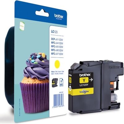 Консуматив Brother LC-123 Yellow Ink Cartridge for MFC-J4510DW