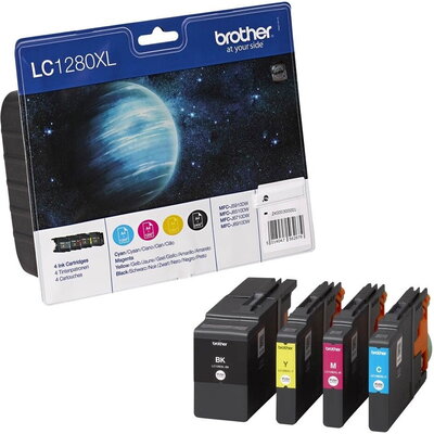 Консуматив Brother LC-1280XL BK/C/M/Y Value Bonus Pack Ink Cartridge