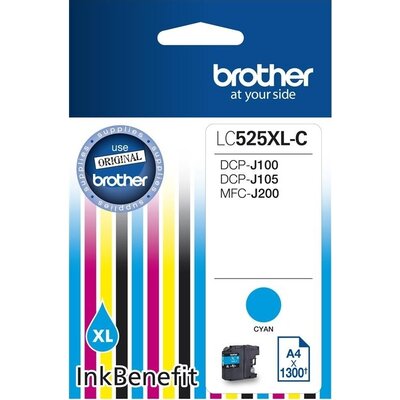 Консуматив Brother LC-525 XL Cyan Ink Cartridge High Yield