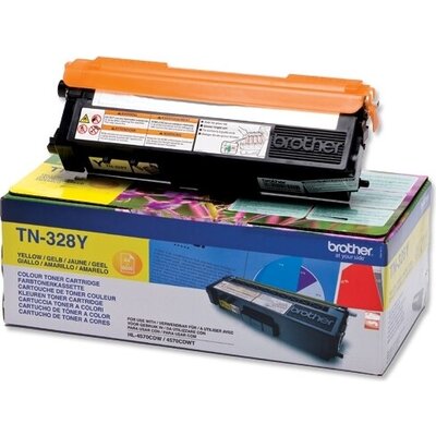 Консуматив Brother TN-328Y Toner Cartridge High Yield