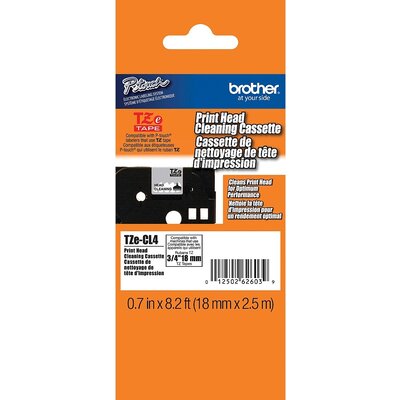 Консуматив Brother TZe-CL4 18mm Head Cleaning Tape, 18mm x 2.5m