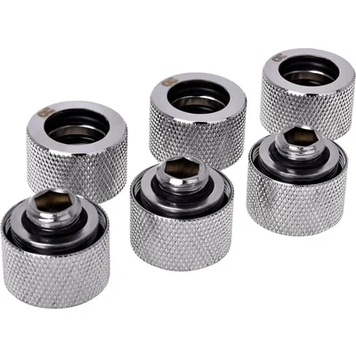 Комплект фитинги Alphacool HT 16mm - G1/4, 90°, Хром, 6-pack