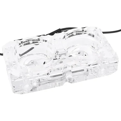Адаптер приставка с вътрешна и външна резба Alphacool Eisdecke D5 Dual Acrylic Attachment 3x 1/4"
