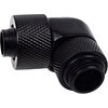 Фитинг Alphacool Eiszapfen, Удължител, 90°, 13/10mm, G1/4, Черен мат