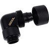 Фитинг Alphacool Eiszapfen, Удължител, 90°, 16/10mm, G1/4, Черен мат