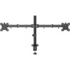 HAMA Стойка за 2 монитора за бюро, регулируема, 13" - 35", 12 кг, Черна