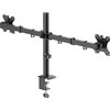 HAMA Стойка за 2 монитора за бюро, регулируема, 13" - 35", 12 кг, Черна