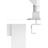 HAMA Стойка за 2 мониторa за бюро, 17"-35", регулируема, газова пружина, бял