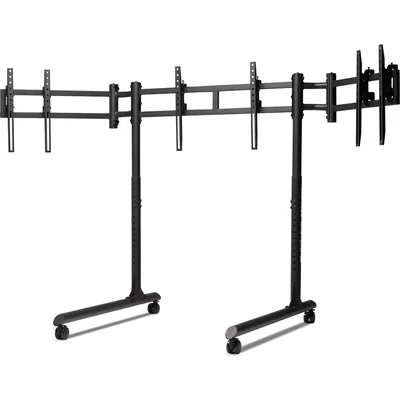 Мобилна стойка за три монитора Next Level Racing Round Tube Мобилна стойка за три монитора Next Level Racing Round Tube