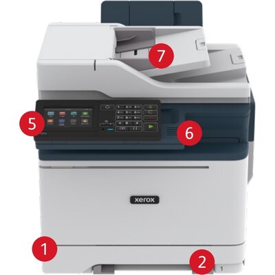 Лазерно многофункционално устройство Xerox C315 A4 colour MFP 33ppm. Pint, Copy, Fax, Scan. Duplex, network, wifi, USB, 250 shee