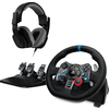 Волан Logitech Driving Force G29 PS3/PS4/PS5/PC в комплект с геймърски слушалки Astro A10