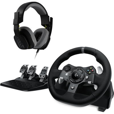 Волан Logitech Driving Force G920 за Xbox One / PC в комплект с геймърски слушалки Astro A10