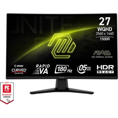 Монитор MSI MAG 274CQF - 27" QHD Rapid VA 180Hz, Curved 1500R