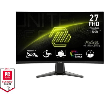 Монитор MSI MAG 27C6X, 27", VA, 240Hz, 250Hz(OC), 1ms, Curved, FHD 1920x1080,