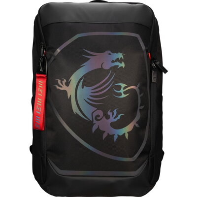 Раница MSI Titan Gaming Backpack, Water resistant  IPX-2, Padded mesh back panel, All laptop up to 18