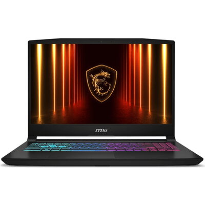 Лаптоп MSI Katana 15 HX B14WGK, i7-14650HX (16C/24T 8P+8E up to 5.2 GHz), NVIDIA GeForce RTX 5070 8GB GDDR7 798 AI TOPS, 15.6