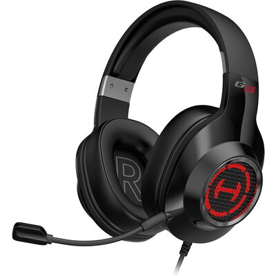 Edifier G2 II USB Gaming Headset, 50mm drivers, Virtual 7.1 Surround, RGB lighting, Noise-Canceling Microphone, Black