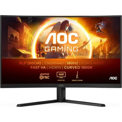 Монитор AOC CQ32G4VE - 32" QHD 180Hz VA Curved 1500R