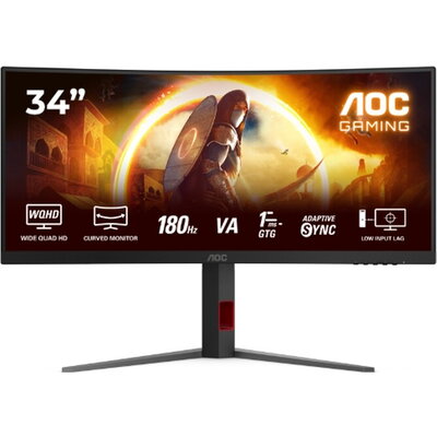 Монитор AOC CU34G4 - 34" 3440x1440 VA 180Hz, Curved 1500R