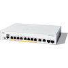 Комутатор Cisco Catalyst 1200 8-port GE, PoE, Ext PS, 2x1G Combo