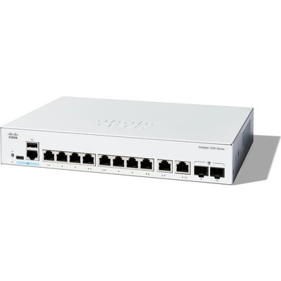 Комутатор Cisco Catalyst 1200 8-port GE, Ext PS, 2x1G Combo