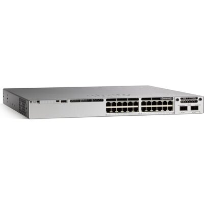 Комутатор Cisco Catalyst 9300 24-port 1G copper, with fixed 4x1G SFP uplinks, PoE+ Network Essentials