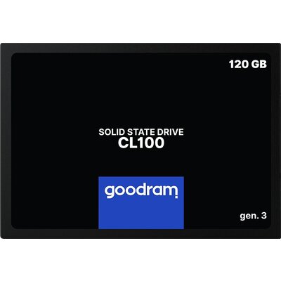 GOODRAM CL100 GEN. 3 120GB SSD, 2.5” 7mm, SATA 6 Gb/s, Read/Write: 500 / 360 MB/s