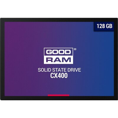 GOODRAM CX400 128GB SSD, 2.5” 7mm, SATA 6 Gb/s, Read/Write: 550 / 490 MB/s