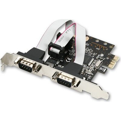 AXAGO PCEA-S2 PCI-Express Adapter 2x Serial Port /LP