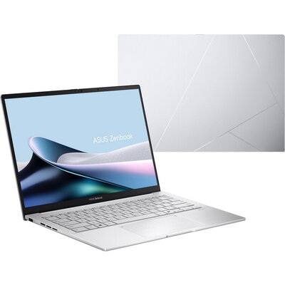 Лаптоп Asus Zenbook UX3405CA-QL078W, Intel Core Ultra 5 225H, 14" OLED FHD+ Touch, 1TB SSD, Windows 11, Silver