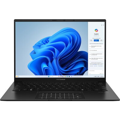 Лаптоп Asus Zenbook UM3406HA-QD036W, AMD Ryzen 7 8840HS, 14" OLED, 16GB LPDDR5X, 1TB SSD, Windows 11