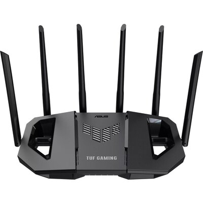 Рутер AsusTUF Gaming, BE6500 Dual Band WiFi 7 Router, 4K-QAM, Multi-Link Operation (MLO), Quad 2.5GbE port, Mobile Game Mode, Ge