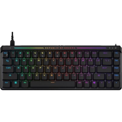 Клавиатура Asus ROG Falchion Ace HFX 65 Analog Gaming Keyboard, pre-lubed ROG HFX Magnetic Switches, Rapid Trigger, touch panel,