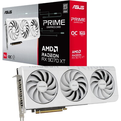 Видео карта Asus Prime RX 9070XT 16GB GDDR6 OC White