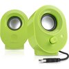 Speedlink SNAPPY Stereo Speakers, 4W RMS output power, USB powered, Volume control, Cable length: 1.2m, green