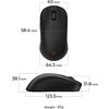 Мишка BenQ ZOWIE U2-DW 4K Wireless Mouse for Esports, Size M, 60g, up to 4000 Hz, up to 3200 DPI, Symmetrical design, Inward-cur