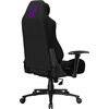 LORGAR CHA41, Ergonomic Gaming Chair Advanced, premium anti-stain fabric, Black/purple