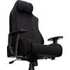 LORGAR CHA41, Ergonomic Gaming Chair Advanced, premium anti-stain fabric, Black/purple