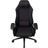 LORGAR CHA41, Ergonomic Gaming Chair Advanced, premium anti-stain fabric, Black/purple