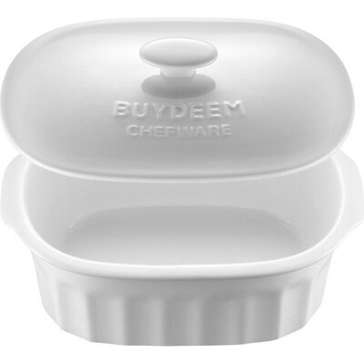 BUYDEEM Ceramic Cocotte 2 L, model CT1005, color White