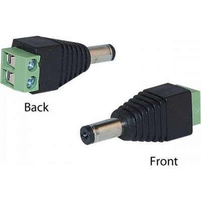 DC12V Male Power Supply Jack Connector 2.1 mm