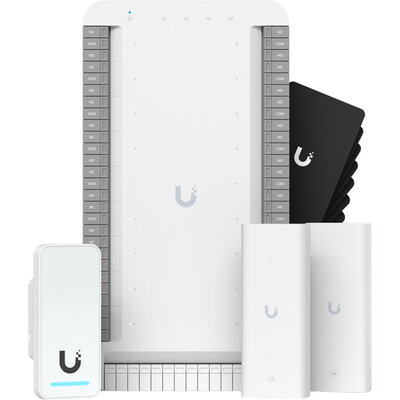 Ubiquiti UA-SK-Elevator Starter Kit Connects to in-elevator readers with PoE to authorize floor selection. Supports up to 18 flo