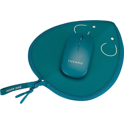 Tucano TOPO MOUSE PAD + WIRELESS MOUSE BLUE PE.