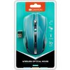 CANYON 2.4GHz wireless Optical Mouse with 4 buttons, DPI 800/1200/1600, Green, 122*69*40mm, 0.067kg